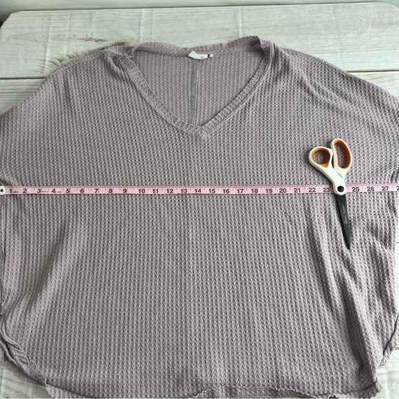 Out from Under size large light purple waffle knit sweater - Picture 3 of 7
